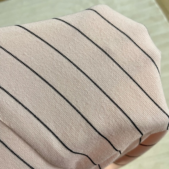 NWT BCBG Generation Pink Black Striped Pencil Skirt Sz M Medium - Picture 13 of 13